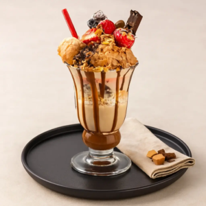 Deluxe Chocolate And Vanilla Milkshake