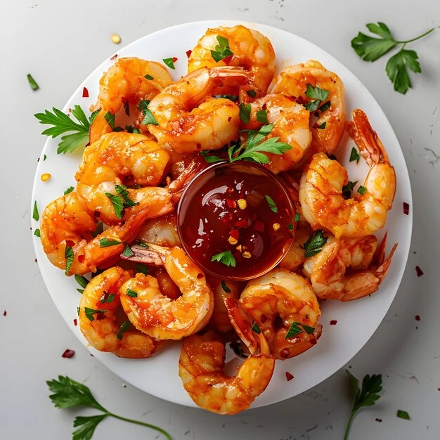 Fresh Hot Grilled Prawns